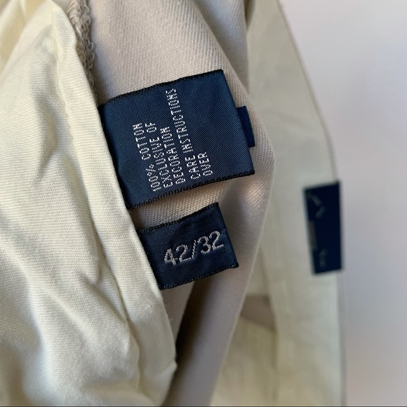 Polo by Ralph Lauren NWT Dead Stock Preston Pant Khaki 100% Cotton Size 42 x 32 - Picture 7 of 9